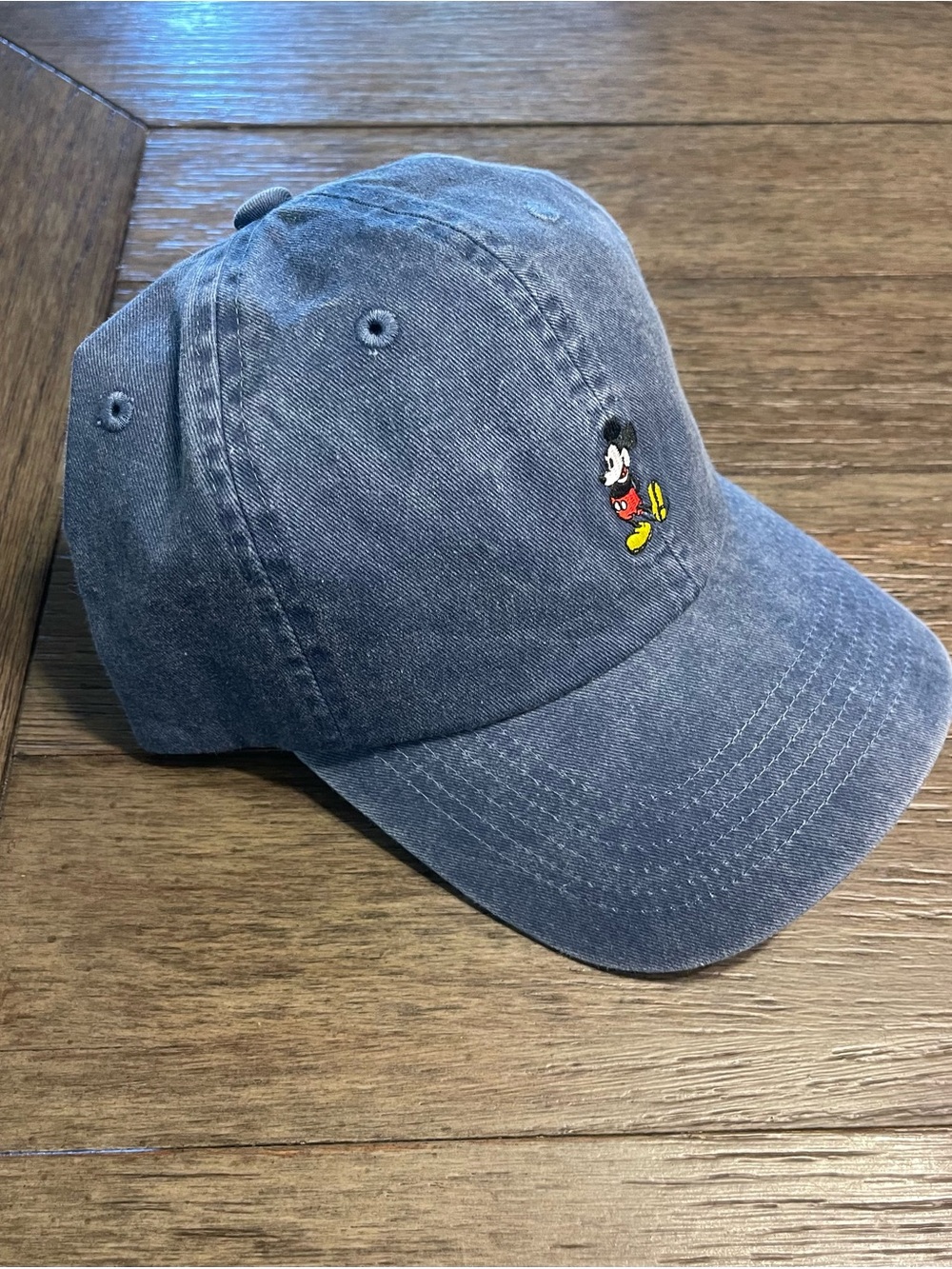Disney Parks Mickey Mouse Embroidered Dad Hat - Washed Denim Blue - Picture 12 of 13